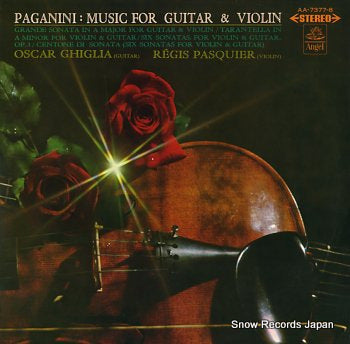GHIGLIA, OSCAR paganini; music for guitar & violin AA-7377-8