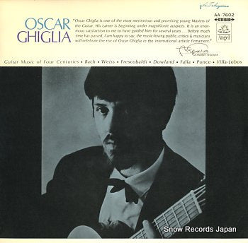 GHIGLIA, OSCAR guitar music of four centuries / guitar recital AA-7602