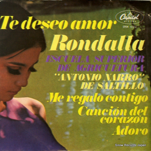 RONDALLA DE LA ESCUELA SUPERIOR DE AGRICULTURA DE SALTILLO ANTONIO NARRO te deseo amor EPEM-10312