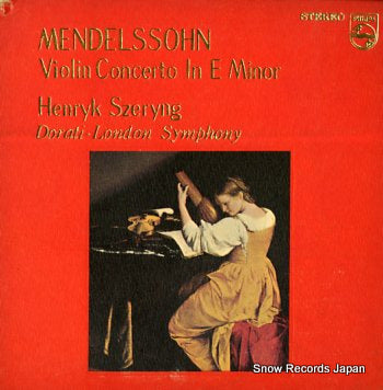 SZERYNG, HENRYK mendelssohn; violin concerto in e minor, op.64 SFX-3504