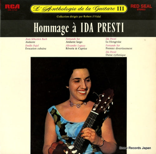 PRESTI, IDA, AND ALEXANDRE LAGOYA l'anthologie de la guitare 3 SRA-2763