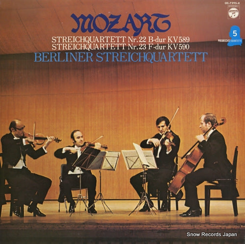 BERLINER STREICHQUARTETT mozart; streichquartett nr.22 b dur kv589 OC-7295-K
