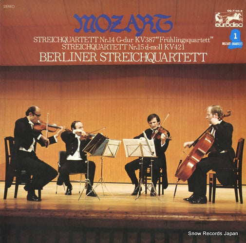 BERLINER STREICHQUARTETT mozart; streichquartett nr.14 fruhlingsquartett OQ-7165-K