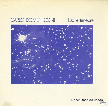DOMENICONI, CARLO luci e tenebre 8402.11