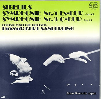 SANDERLING, KURT sibelius; symphony nr.5 es dur op.82 OW-7779-K