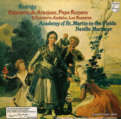 MARRINER, NEVILLE rodrigo; concierto de aranjuez X-7954