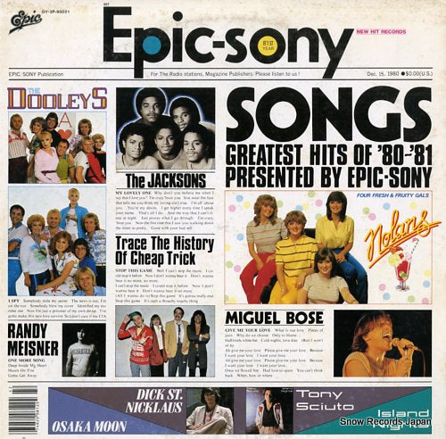V/A songs, greatest hits of '80-'81 QY.3P-90021