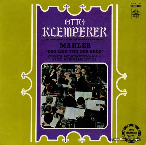 KLEMPERER, OTTO mahler; das lied von der erde AA-8100