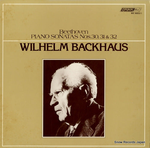 BACKHAUS, WILHELM beethoven; piano sonatas nos. 30, 31 & 32 MX9003M