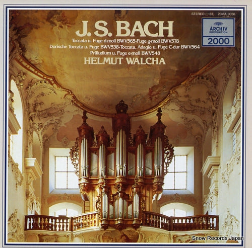 WALCHA, HELMUT bach, johann sebastian; warke fur orgel 1 20MA0056
