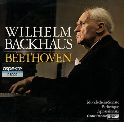 BACKHAUS, WILHELM beethoven; mondschein-sonate 6.41797