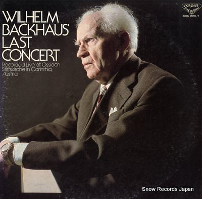BACKHAUS, WILHELM last concert K15C-9070/1