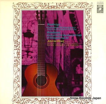 DIAZ, ALIRIO rodrigo; "concierto de aranjuez" concerto for guitar & orchestra AA-8332