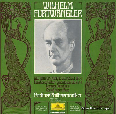 FURTWANGLER, WILHELM beethoven; klavier konzert nr.4 MG6011