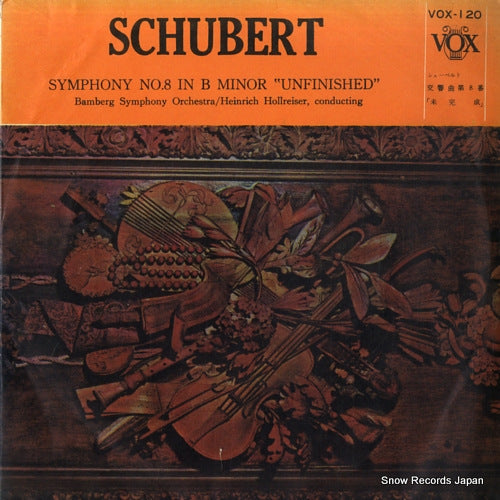 HOLLREISER, HEINRICH schubert: symphony no.8 in b minor "unfinished" VOX-120