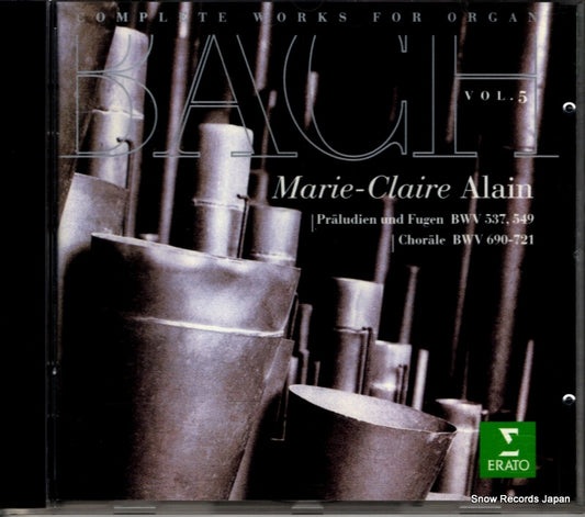 ALAIN, MARIE-CLAIRE bach; complete works for organ vol.5 4509-96722-2