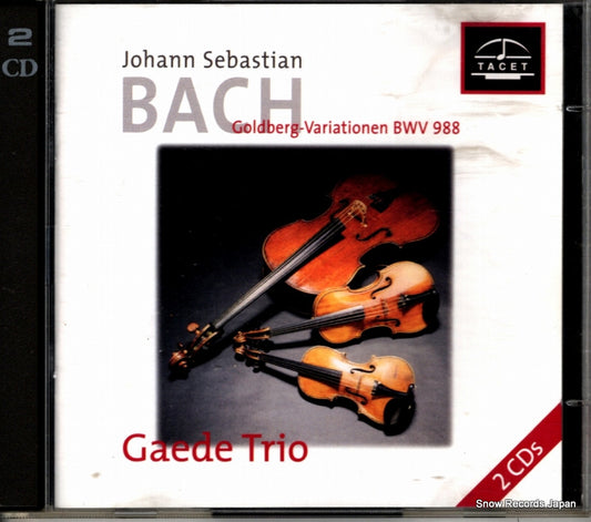 GAEDE TRIO bach; goldberg variationen bwv 988 TACET70