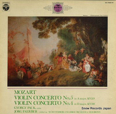 PAUK, GYORGY mozart; violin concerto no.5&no.4 OC-7068-VX