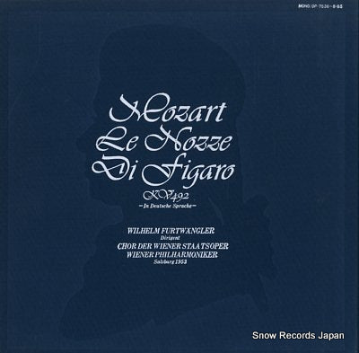 FURTWANGLER, WILHELM mozart; le nozze di figaro kv492 OP-7536-8-BS