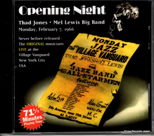 JONES, THAD / MEL LEWIS opening night 72554319392