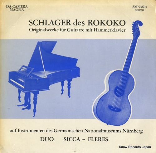 SICCA, MARIO, AND RITA FLERES schlager des rokoko SM93605