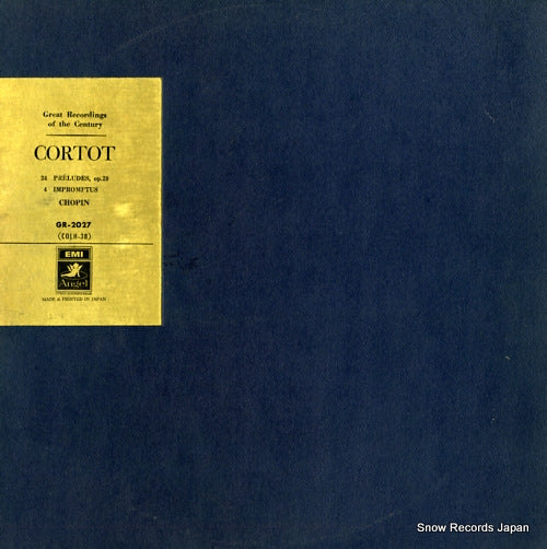 CORTOT, ALFRED chopin; 24 preludes, op.28 GR-2027