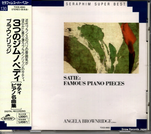 BROWNRIDGE, ANGELA satie; famous piano pieces TOCE-8950