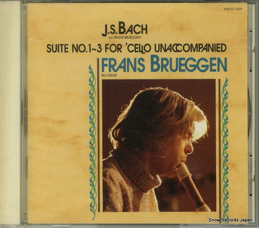 BRUEGGEN, FRANS bach; suite no.1-3 for cello unaccompanied YMCD-1021/TAS-165-6-CD