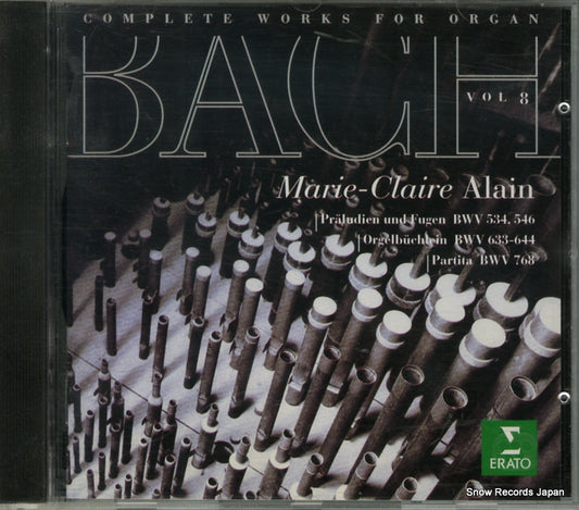 ALAIN, MARIE-CLAIRE bach; complete works for organ vol.8 4509-96725-2