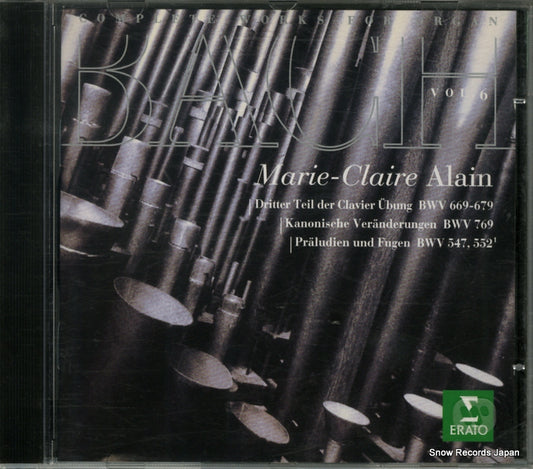 ALAIN, MARIE-CLAIRE bach; complete works for organ vol.6 4509-96723-2