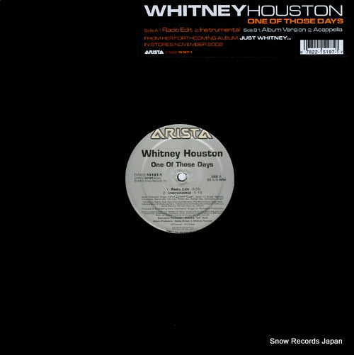 HOUSTON, WHITNEY one of those days 07822-15197-1