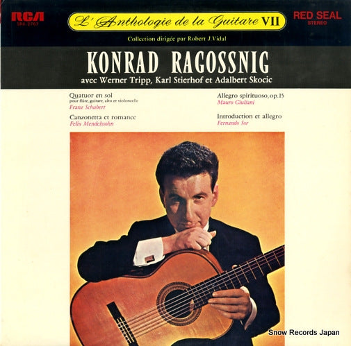 RAGOSSNIG, KONRAD l'anthologie de la guitare vii SRA-2767