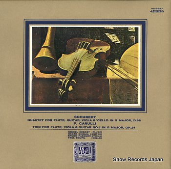 DEBOST, MICHEL schubert; quartet for flute, guitar, viola & 'cello in g major, d.96 AA-9287