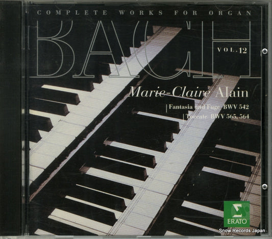 ALAIN, MARIE-CLAIRE bach; complete works for organ vol.12 4509-96745-2