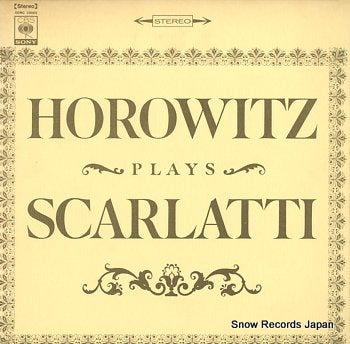 HOROWITZ, VLADIMIR plays scarlatti SONC10045