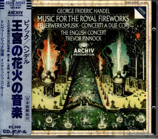 PINNOCK, TREVOR handel; music for the royal fireworks F35A50045