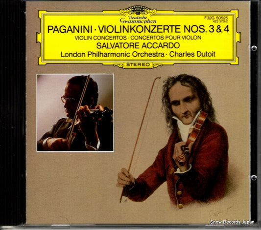 DUTOIT, CHARLES paganini; violinkonzerte nos.3 & 4 F35G50525