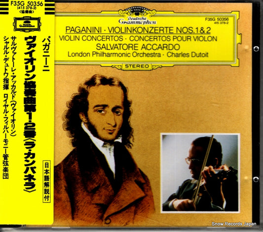 DUTOIT, CHARLES paganini; violinkonzerte nos.1 & 2 F35G50356