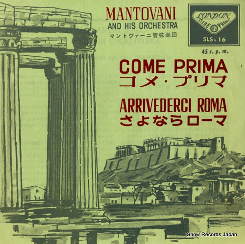 MANTOVANI AND HIS ORCHESTRA come prima SLS-16