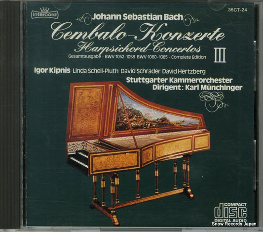 MUNCHINGER, KARL bach; cembalo-konzerte 3 35CT-24