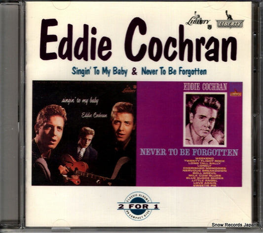 COCHRAN, EDDIE singin' to my baby & never to be forgotten 0777-7-80240-26 / E2-80240