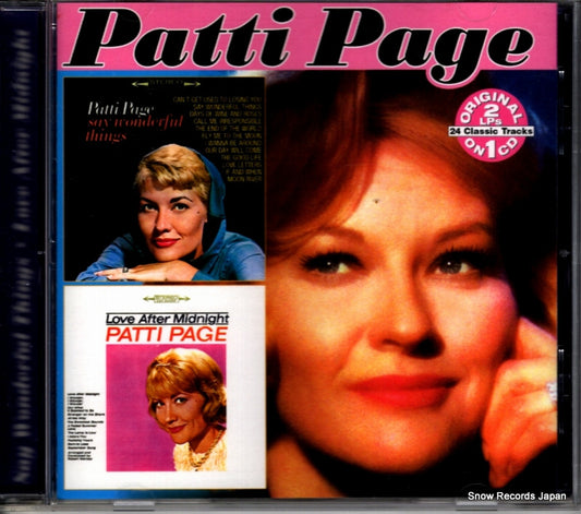 PAGE, PATTI say wonderful things / love after midnight COL-CD-7598 / A70325