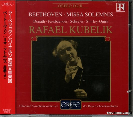 KUBELIK, RAFAEL beethoven; missa solemnis C370942B
