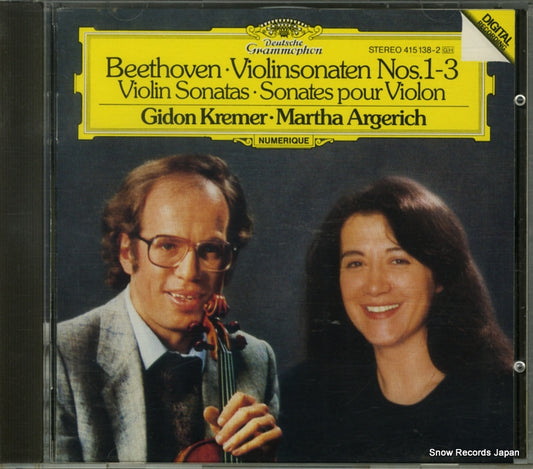 ARGERICH, MARTHA beethoven; violinsonaten nos.1-3 415138-2
