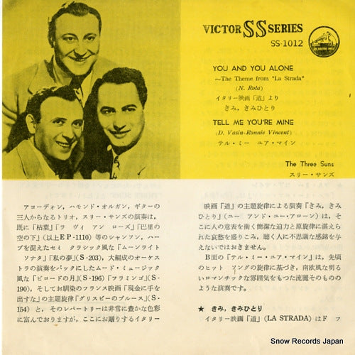 THREE SUNS, THE you and you alone SS-1012