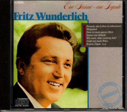 WUNDERLICH, FRITZ eine stimme eine legende 43567