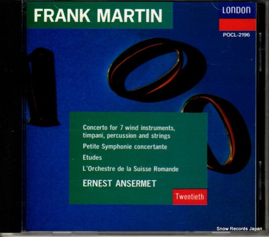 ANSERMET, ERNEST martin; concerto for 7 wind instruments, timpani, percussion and strings POCL-2196
