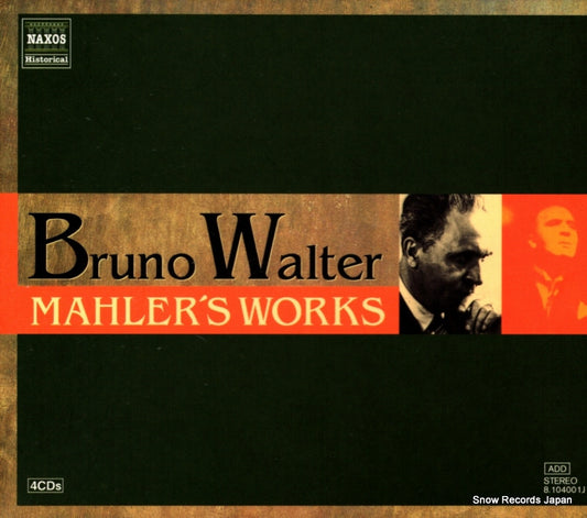 WALTER, BRUNO mahler's works 8.104001J