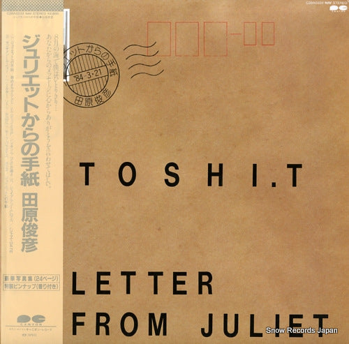 TAHARA, TOSHIHIKO a letter from juliet C28A0333