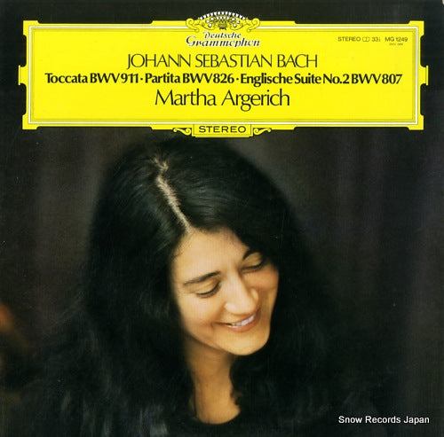 ARGERICH, MARTHA j.s.bach; toccata bwv911 MG1249